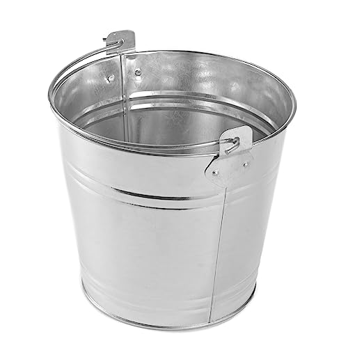 American Metalcraft PTUB87 Natural Galvanized Steel Pail with Handle, 1.16-Gallon, 8" Diameter, Silver