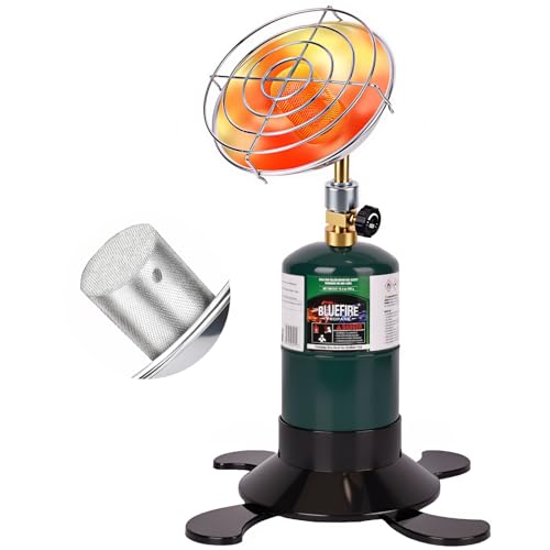 Portable Propane Heater with Catalytic Burner for Camping Outdoor Space 6200BTU Power with Control Valve Patio Heater 1lb ...