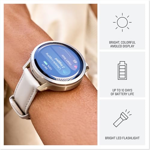 Garmin Venu® 4, 41mm, Advanced Health and Fitness GPS Smartwatch, Bright Colorful Display,Built-In Flashlight,10 Days of B...