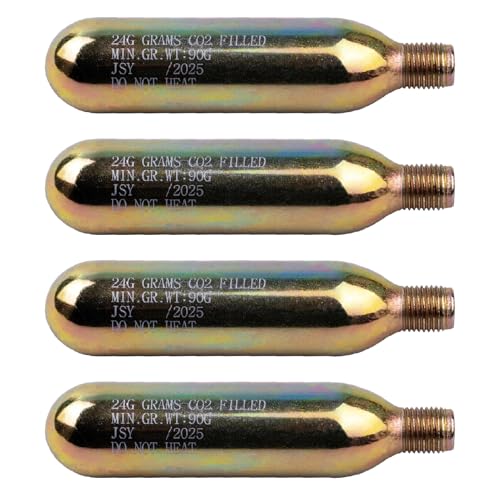 24 Gram CO2 Rearming Cylinder 1/2-inch Replacement Thread CO2 Cartridges for Auto Manual Version of Inflatable Jackets Lif...