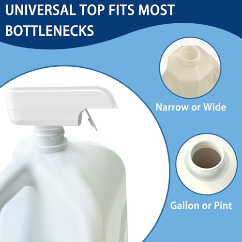 Automatic Drink Dispenser Hands-Free Beverage Milk Dispenser for Fridge Gallon USB Rechargeable Spill-Proof Design for Hom...