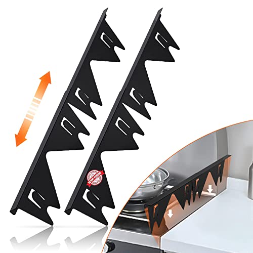 Stainless Steel Stove Gap Covers,Stove Gap Filler, Range Trim Kit, Stove Gap Guards, Heat Resistant and Easy to Clean, Eas...
