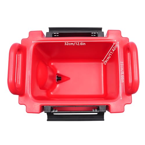 Insulated Beverage Dispenser, 20L/ 5.28 Gallon Red Hot and Cold Drink Container Thermal Drink Dispenser Cooler Server with...