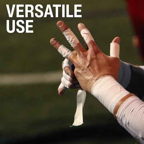 MUELLER Sports Medicine Premium Athletic Tape, 10 Pack, White - Quality Hospital-Grade Athletic Tape, Easy to Tear for Fast & Effective Taping, 1.5" x 15 Yards Per Roll
