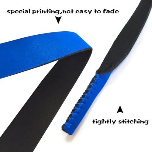 6 Pack Neoprene Glasses Straps Floating Sunglasses Eyeglass Strap Anti Slip Sports Safety Eyewear Retainer Holder for Adul...