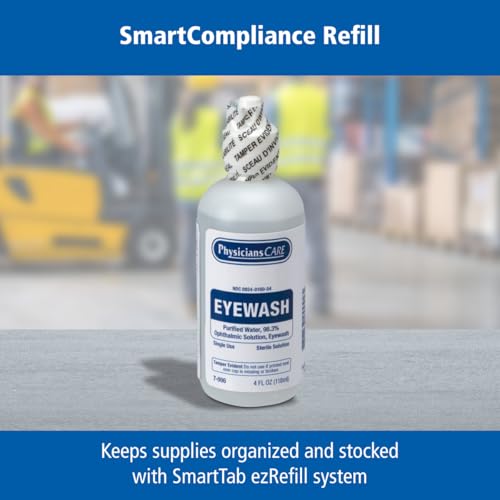 First Aid Only SmartCompliance Refill Eye Wash Solution, Sterile Isotonic Buffered Solution for Flushing & Irrigating Eye...