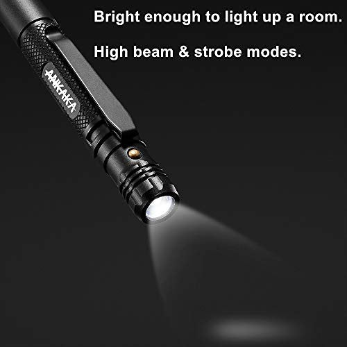 The Most Loaded 6-in-1 Tactical Pen: Solves Other Brands' Weaknesses,Self Defense Tip + Flashlight + Ballpoint + Bottle Op...