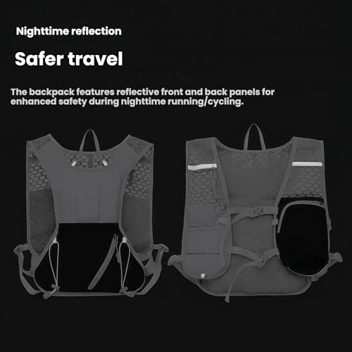 Running Hydration Vest Backpack，Lightweight Hydration Backpack with 2L Water Bladder for Wen and Women, Running Vest with ...
