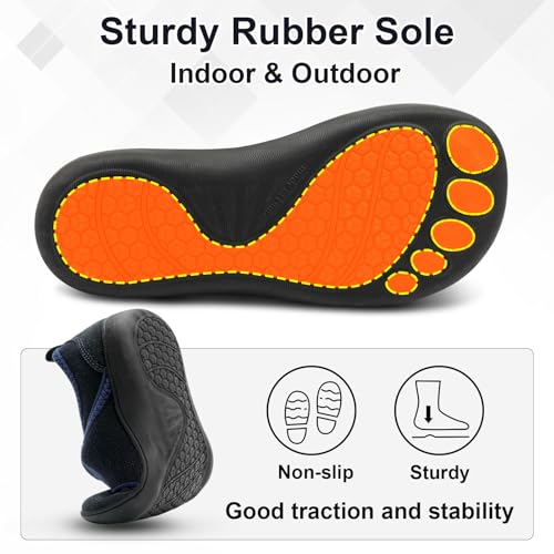 BARERUN Womens Slippers Wide Diabetic Shoes for Women Adjustable House Slippers Swollen Bunions Neuropathy House Shoes Sta...