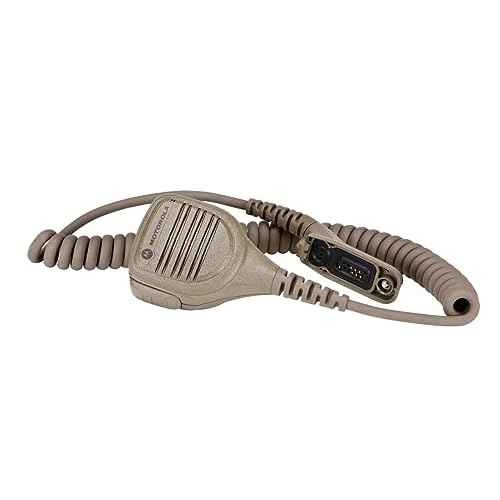 Motorola Solutions NNTN8235A- Military RSM, IP57, Windporting Coyote Brown Remote Speaker Microphone for SRX2200 Combat Radio