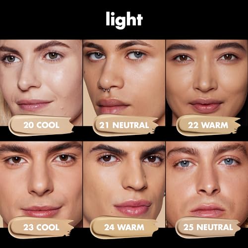 e.l.f. Soft Glam Foundation, Medium Coverage, Long-Lasting & Buildable Foundation For A Smooth, Satin Finish, Vegan & Crue...