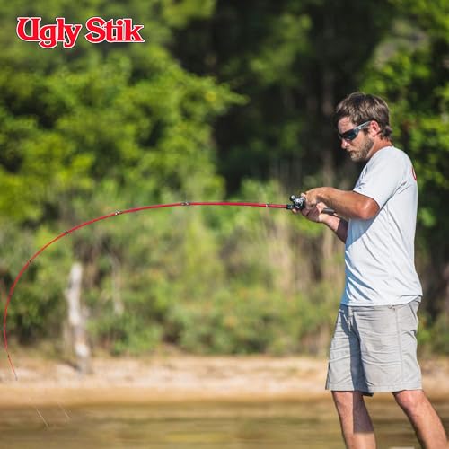 Ugly Stik Carbon Low Profile Baitcast Reel and Fishing Rod Combo