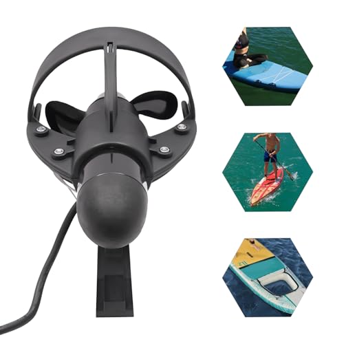 Paddle Board Motor for Paddleboards Surfboards, 12V Electric Motorized Fin with 288 W Power and 1102 lbs Thrust, Underwate...