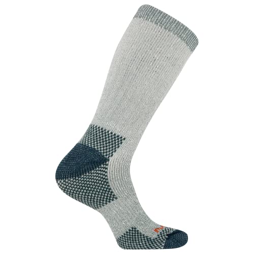 Merrell unisex-adult Men's and Women's Heavyweight Merino Wool Hiking Crew Socks- 1 & 3 Pairs - Reinforced Cushion