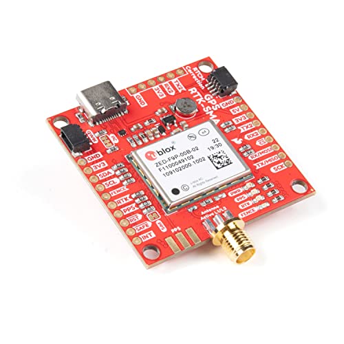 SparkFun GPS-RTK-SMA Breakout-ZED-F9P (Qwiic)-Concurrent reception of GPS GLONASS Galileo BeiDou High precision GPS 10mm 3...
