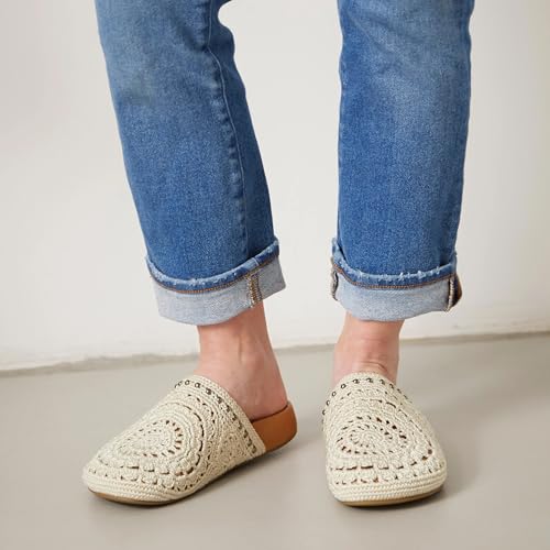 The Sak Bolinas Clog in Crochet and Leather, Slip On Entry