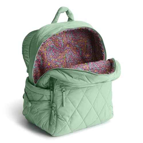 Vera Bradley Women's Featherweight Large Bancroft Backpack, Beryl Green, One Size