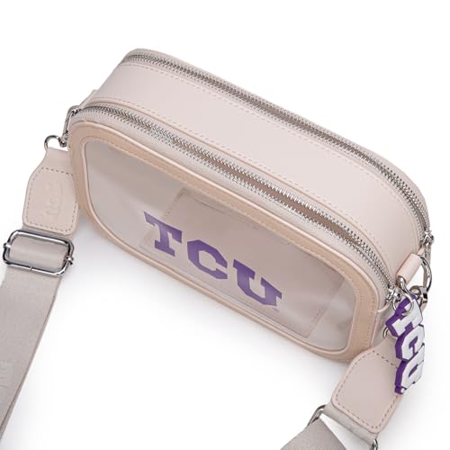 Montana West NCAA Clear Bag for Stadium Events Handbags for Sports Fans with Adjustable Nylon Strap,Card Pocket & Team Logo