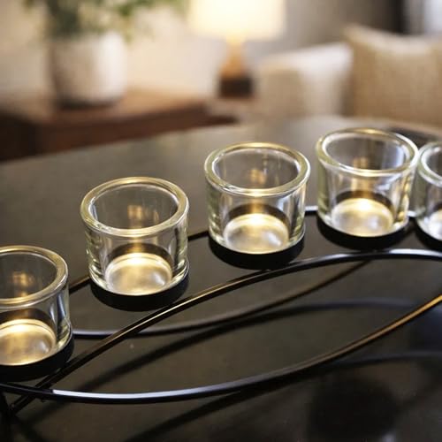 Seraphic Iron Arch Table Centerpiece Decorations Tealight Votive Candle Holder for Weddings, Patio, Kitchen, Dining Room, ...
