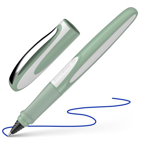 Schneider 187813 Ray Rollerball Pen (Refillable with Standard Ink Cartridges, Suitable for Right and Left-Handed Users) Pi...