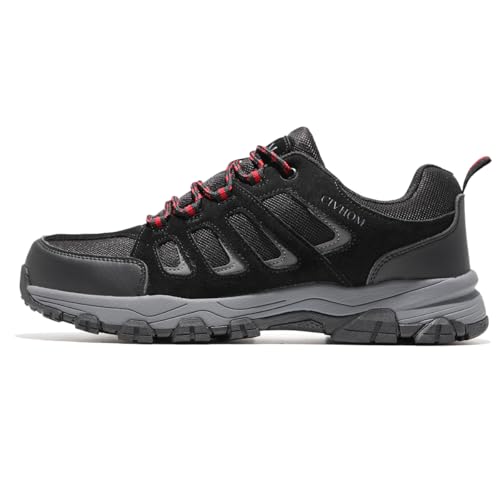 CIVHOM Men Breathable Outdoor Hiking Shoes, Comfortable Trekking Trail Sneakers for Walking & Adventures