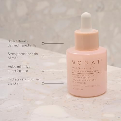 MONAT Barrier Booster™ Niacinamide Glow Serum – Lightweight, Fragrance-Free Face Serum - Hydrate, Strengthen, & Boost Skin...