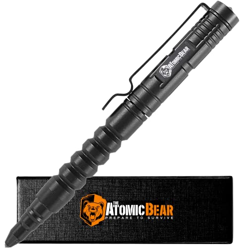 The Atomic Bear Tactical Pen - Pen With Window Breaker - Used in Police and Military Gear - Ballpoint Pens with Free 2nd i...