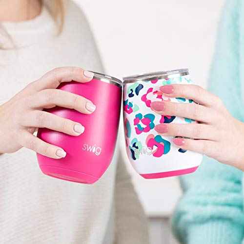 SWIG Stemless Cup, Stainless Steel, White, One Size