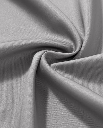 Lusead Men's Dress Shirts Long Sleeve Stretch Wrinkle Free Wedding Formal Business Button Down Shirt