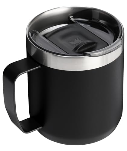 STANLEY Everyday Camp Mug | Drink Through Lid | Cup for Coffee, Tea and Drinks | Insulated Stainless Steel Coffee Mug | BP...