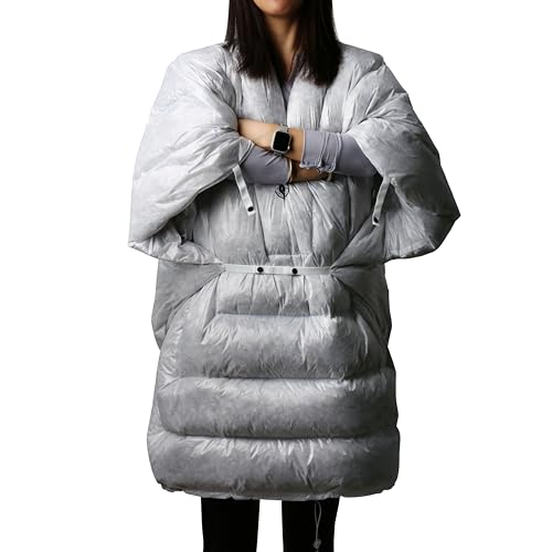 Wind Hard Tiny 10D 800FP Ultralight Wearable Goose Down Sleeping Bag for Backpacking & Camping