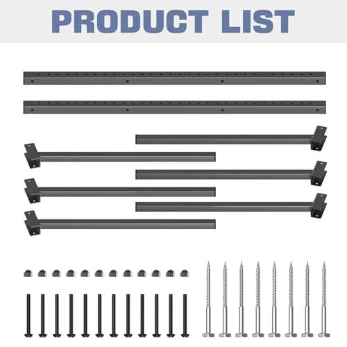 WALMANN Heavy Duty Wall Mounted Kayak Storage Rack for Garage, Adjustable Kayak Hangers for Wall, Holds Up to 220 lbs