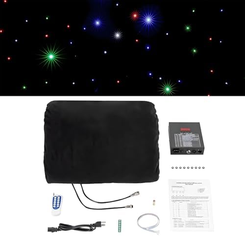 LED Star Light Curtain Backdrop 5x10m - DMX 512 Control Starry Sky Cloth for DJ Booths & Stage Weddings, Perfect for Event...