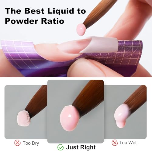 Acrylic Nail Kit Starter Set Acrylic Powder with Nail Drill U V Light Professional Tools with Decoration Everything for Be...