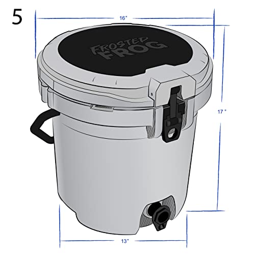 Frosted Frog Red Camo 5 Gallon Heavy Duty Drink Dispenser Cooler with Spigot