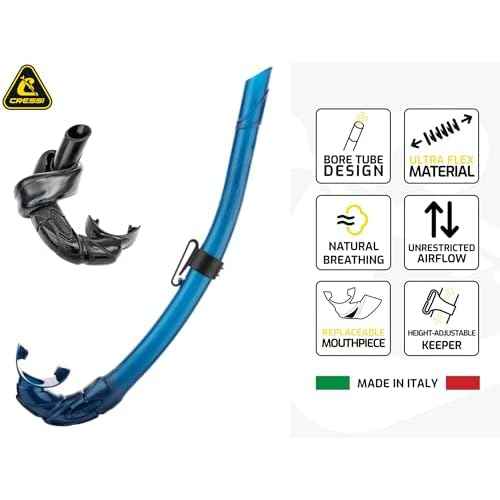 Cressi Mask & Snorkel Combo for Snorkeling- Lightweight and Comfort with High Performance- Z2 & Corsica - Designed in Italy