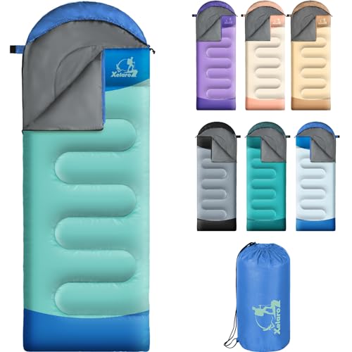 Xelaro Sleeping Bags for Adults Kids - 3 Season Cold&Warm Weather Waterproof Camping Sleeping Bags - Lightweight Sleeping ...
