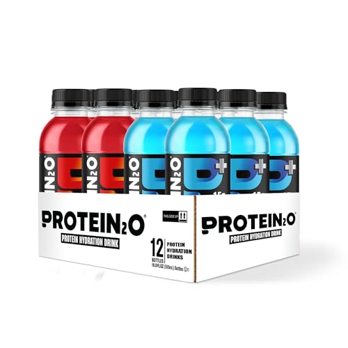 Protein2o 15g Whey Protein Isolate Hydration Drink Plus Energy & Focus, 350mg of Electrolytes, Vitamins B5 & B6, Sugar Fre...