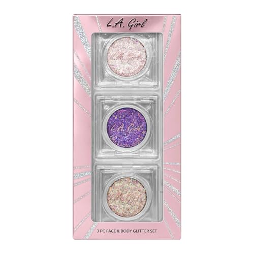L.A. Girl 3pc Glitter Face & Body Gift Set G43388