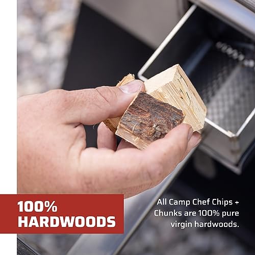 Camp Chef Premium Hardwood Chunks - Wood Chunks for Smoking & Outdoor Grilling - Compatible with Pellet Grills, Smokers & ...