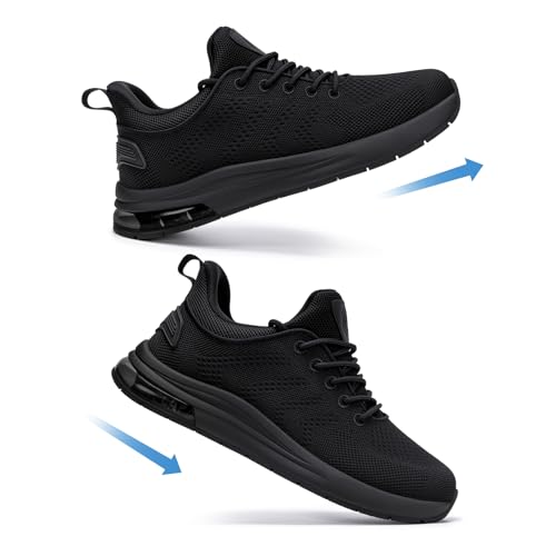 LARNMERN Men's Non Slip Work Shoes Waterproof Casual Walking Chef Kitchen Working Footwear Lightweight Breathable Snakers