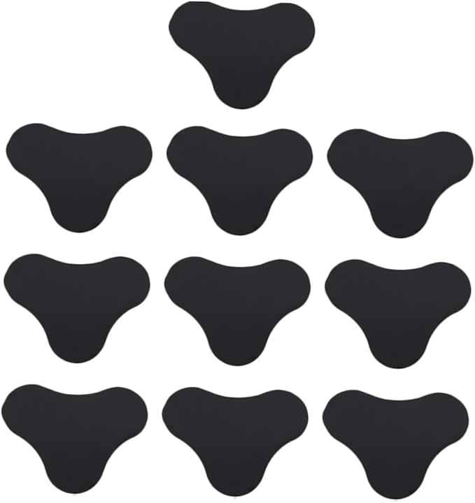 10Pcs Reusable Washable Rug Tape Grippers Non-Slip Double-Sided Carpet Stickers for Hardwood Floors Area Rugs Mats Prevent Curling Sliding Safe Home Use