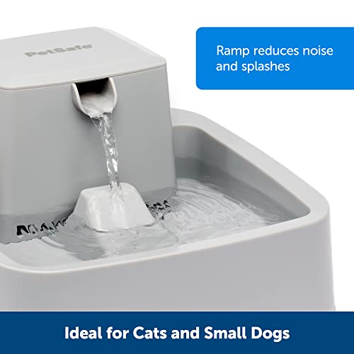 PetSafe Oasys 1/2 Gallon Pet Fountain - Cat & Dog Hydration Station with Free-Falling Water Stream & Customizable Flow - E...