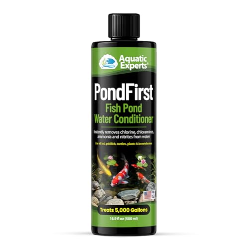 PondFirst Pond Water Conditioner - Concentrated Instant Dechlorinator for Fish Ponds, Makes Water Safe for Koi and Goldfis...
