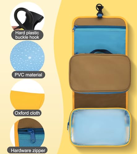 LCYPQPQ 2025 New ! Large-Capacity Foldable travel toiletry bag - Multi-Functional Detachable hanging toiletry bag, Portabl...