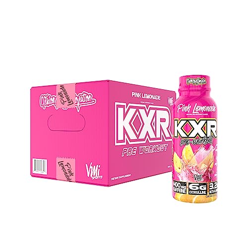 VMI Sports KXR High Stimulant Pre-Workout Energy Ready to Drink 400mg Caffeine, 6g Citrulline, 3.2g Beta-Alanine | Delicio...