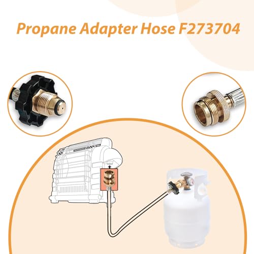 F273704 10FT Propane Adapter Hose for Mr Heater Buddy Series,for Big Buddy/Little Buddy/Portable Buddy Accessories to Prop...