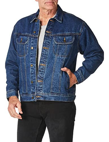 Wrangler mens Flannel Lined Denim Jacket