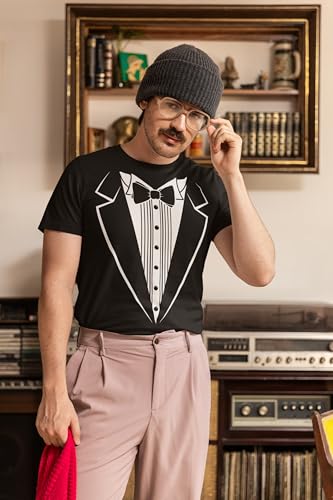 TeeUnion Tuxedo T-Shirt Classic Party Tee Funny Concert Festival Costume Shirt