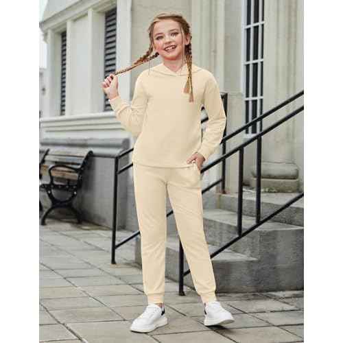 Arshiner Girl's 2 Piece Tie-dye Pullover Hooded Sweatshirt Set Sweatsuits and Sweatpants